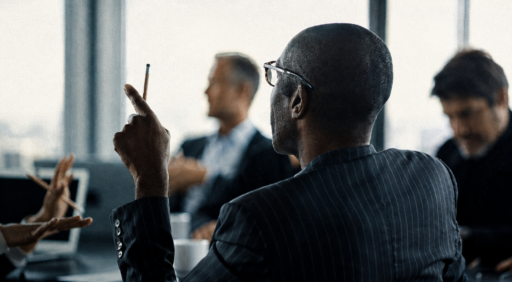 Corporate professionals in a meeting